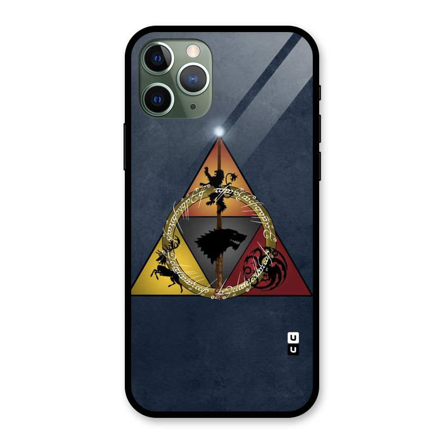 Fight For Crown Glass Back Case for iPhone 11 Pro