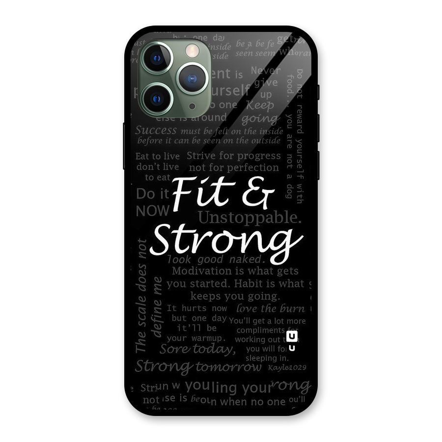 Fit And Strong Glass Back Case for iPhone 11 Pro