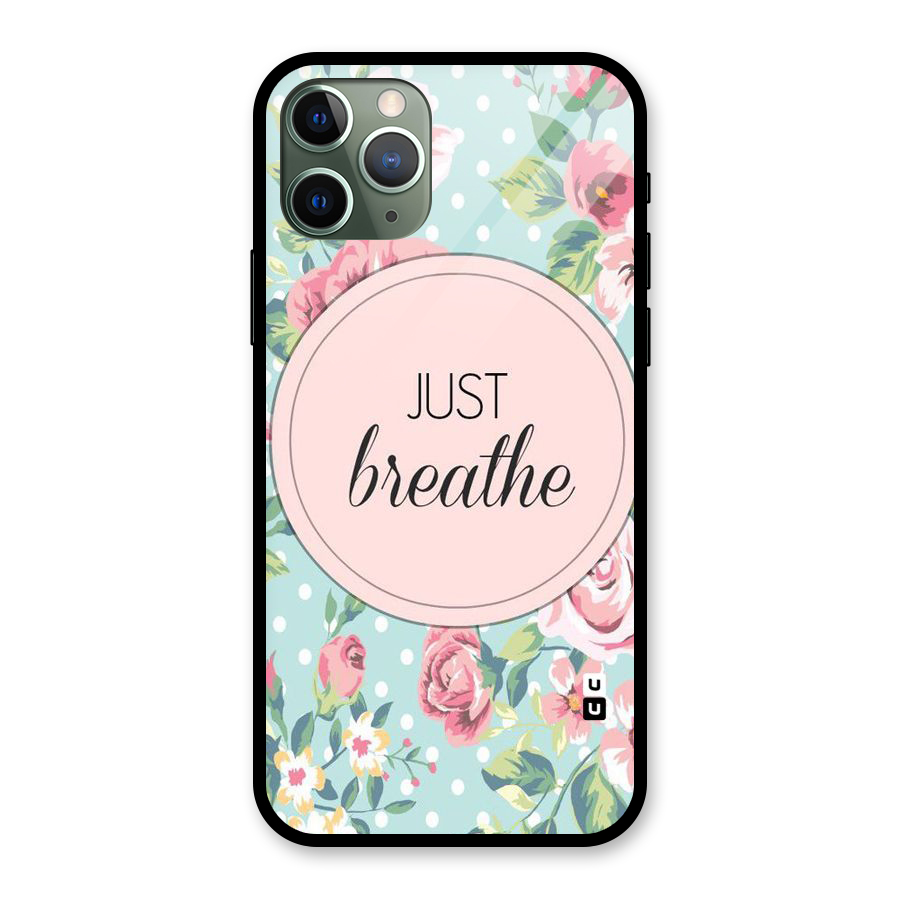 Floral Bloom Glass Back Case for iPhone 11 Pro