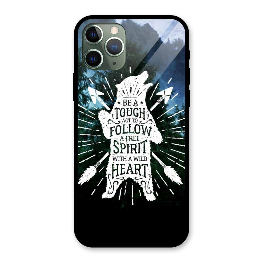 Follow Spirit Heart Glass Back Case for iPhone 11 Pro