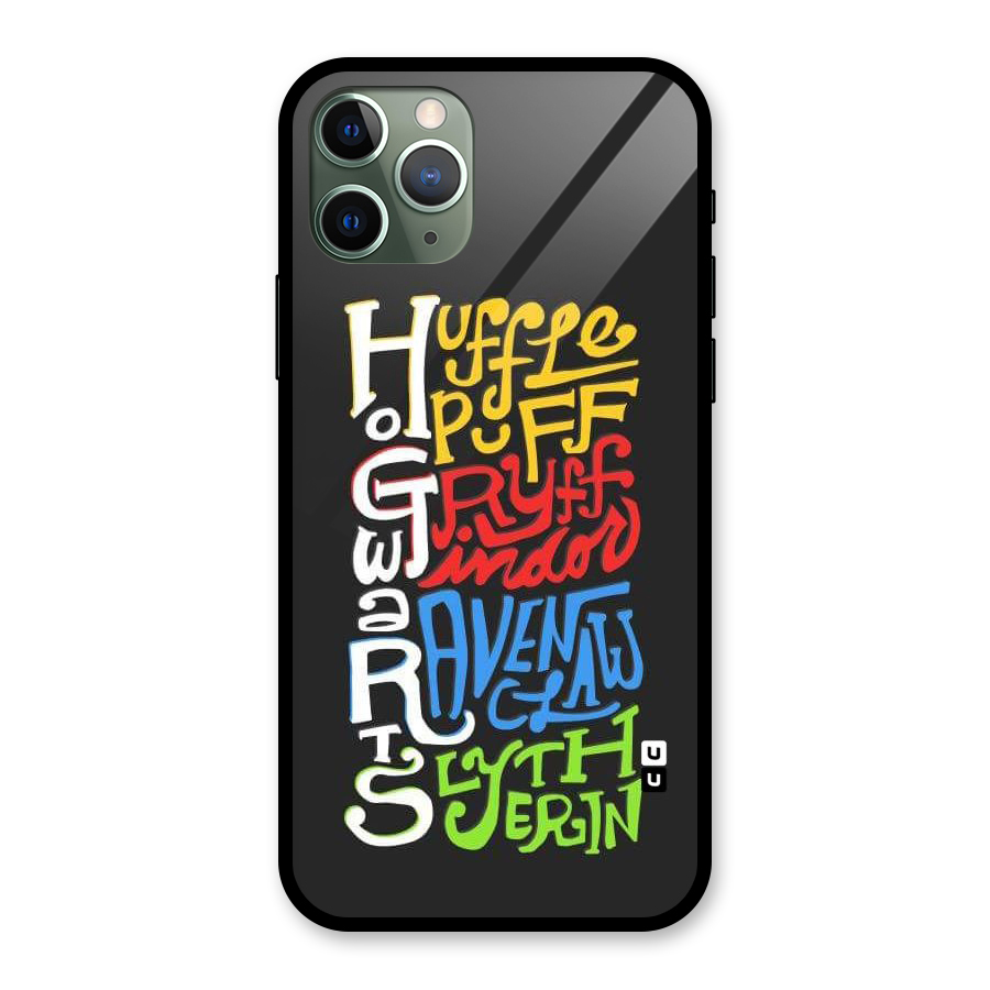 Four Colored Homes Glass Back Case for iPhone 11 Pro