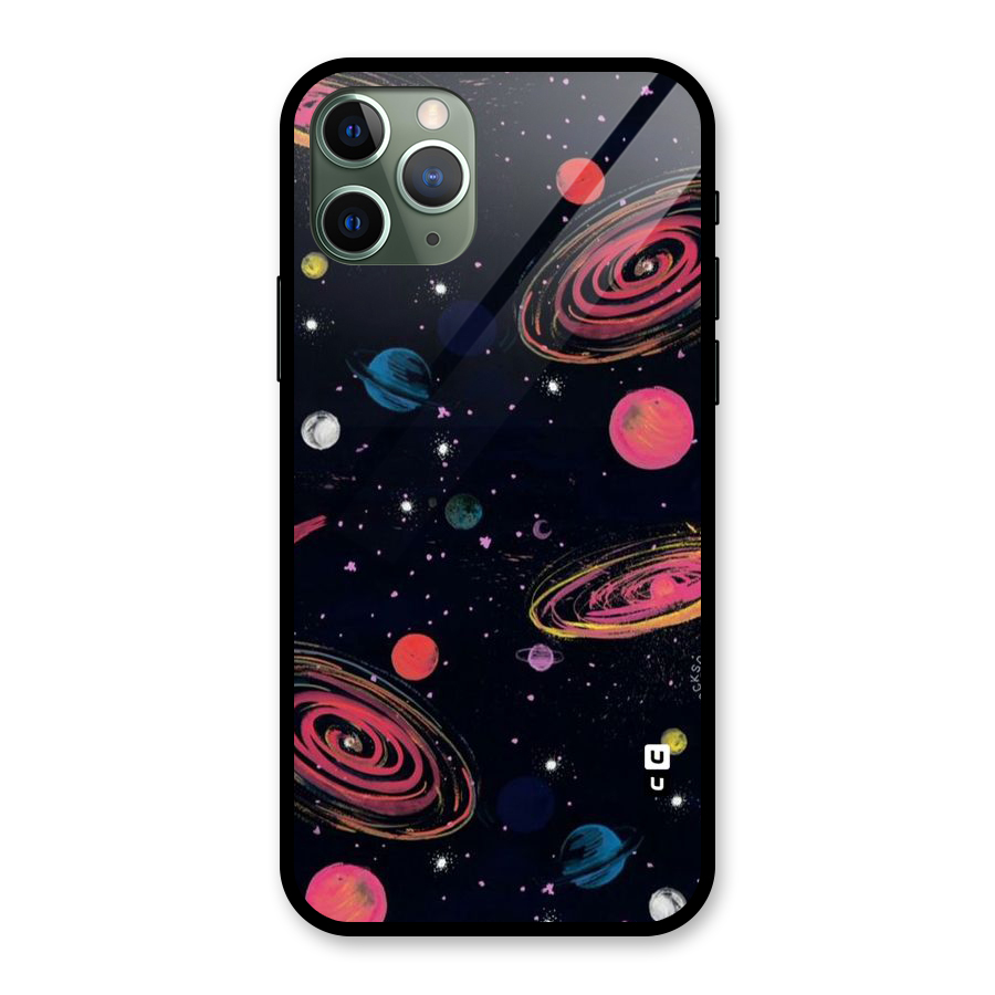 Galaxy Beauty Glass Back Case for iPhone 11 Pro
