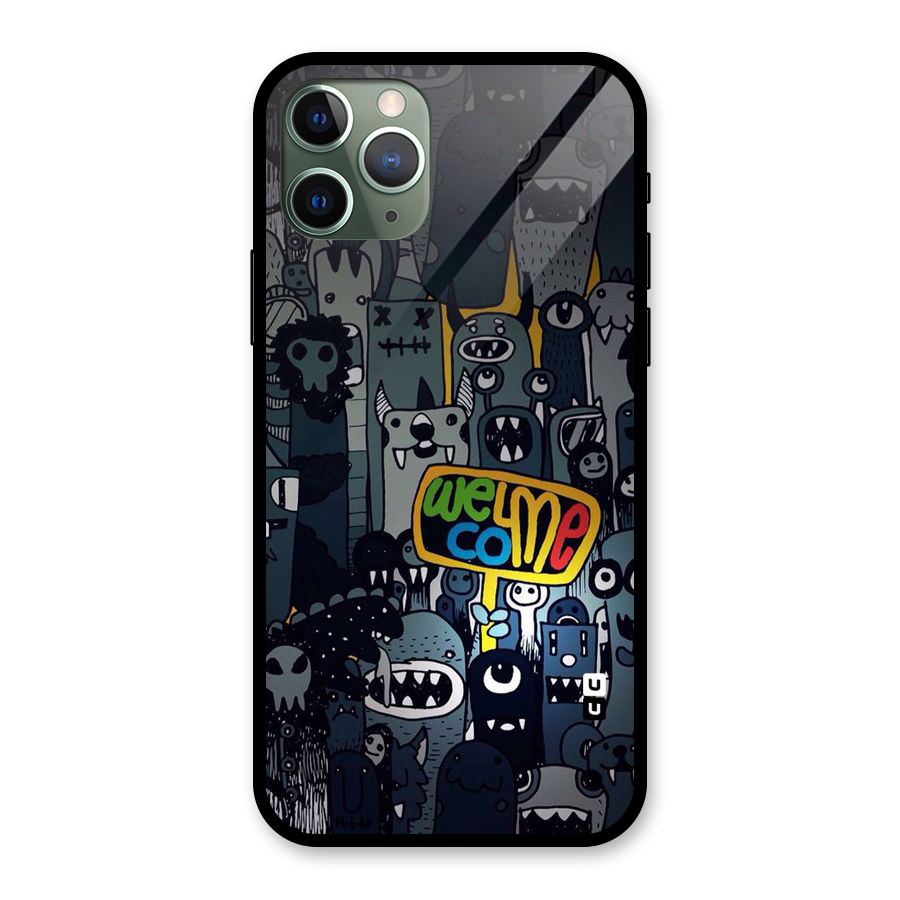 Ghost Welcome Glass Back Case for iPhone 11 Pro