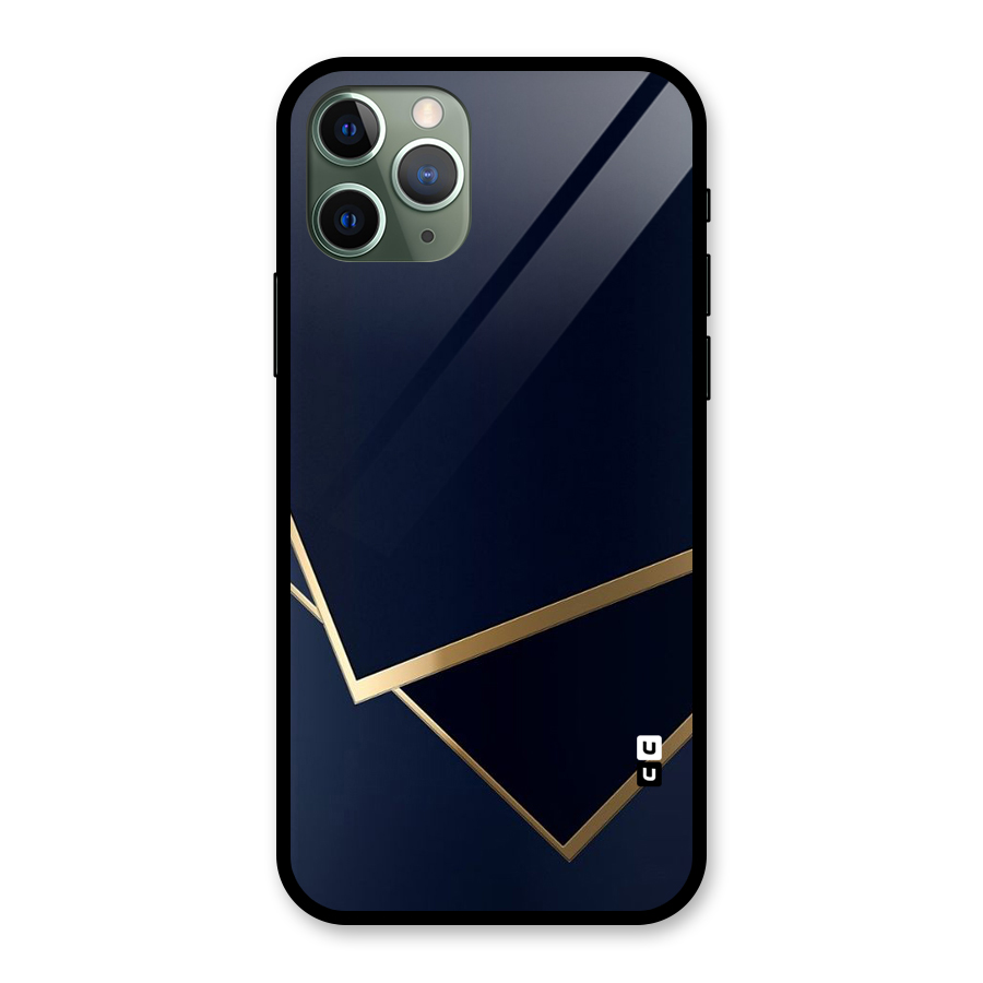 Gold Corners Glass Back Case for iPhone 11 Pro