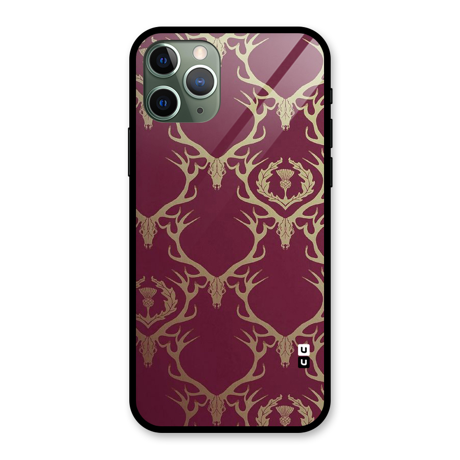 Golden Bull Design Glass Back Case for iPhone 11 Pro