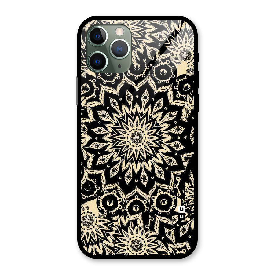Golden Mandala Glass Back Case for iPhone 11 Pro