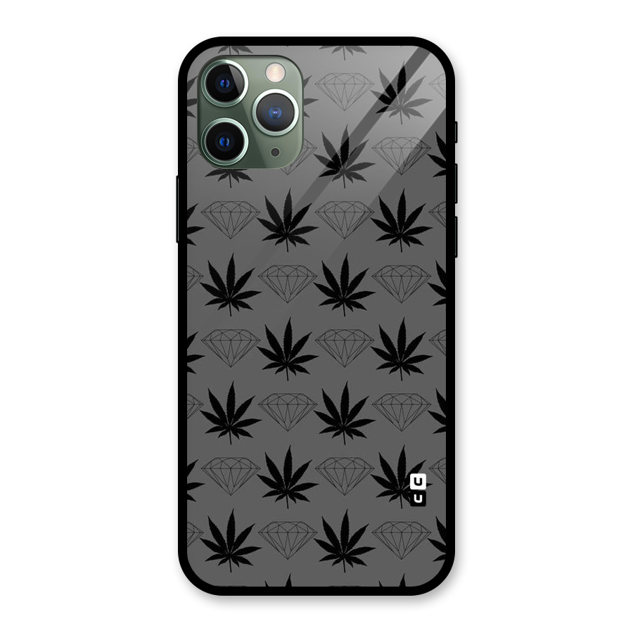 Grass Diamond Glass Back Case for iPhone 11 Pro