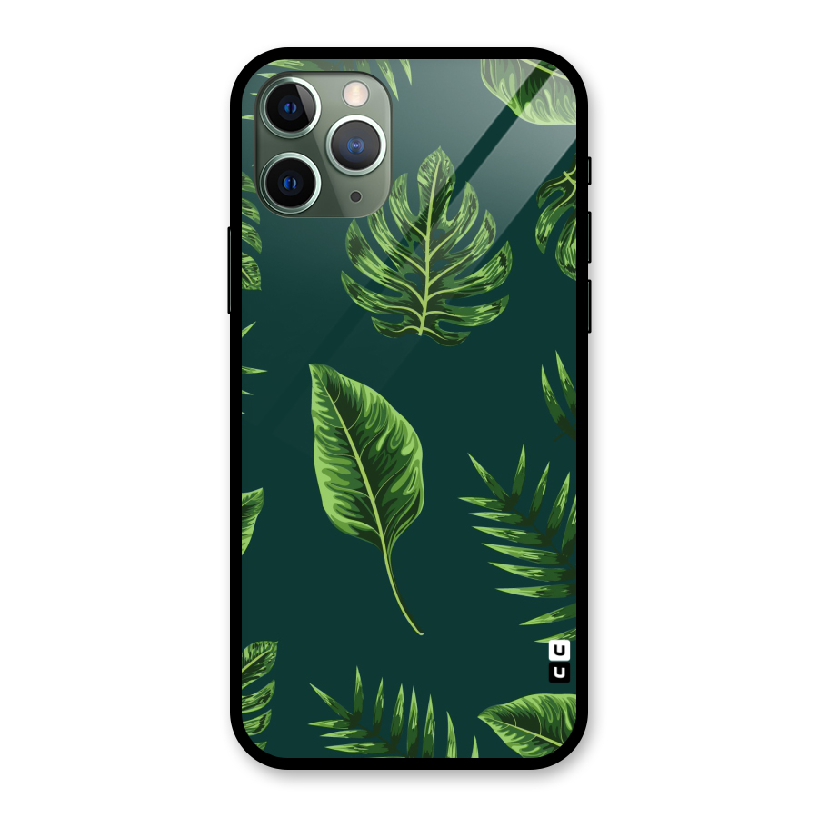 Green Leafs Glass Back Case for iPhone 11 Pro