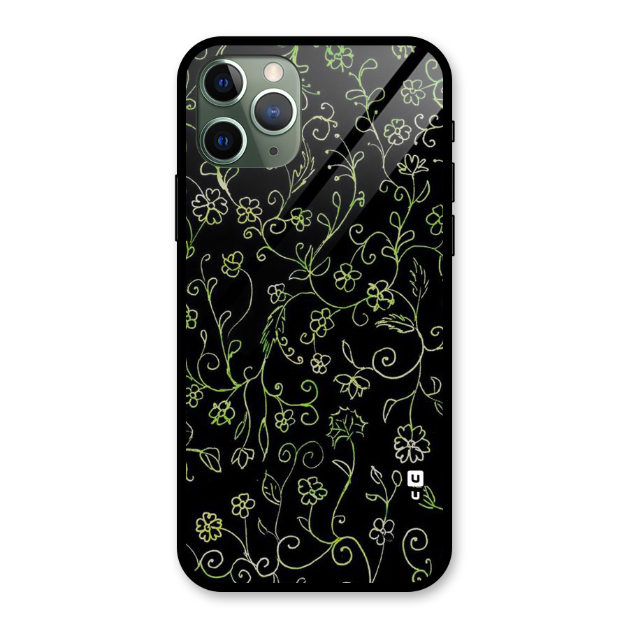 Green Leaves Glass Back Case for iPhone 11 Pro