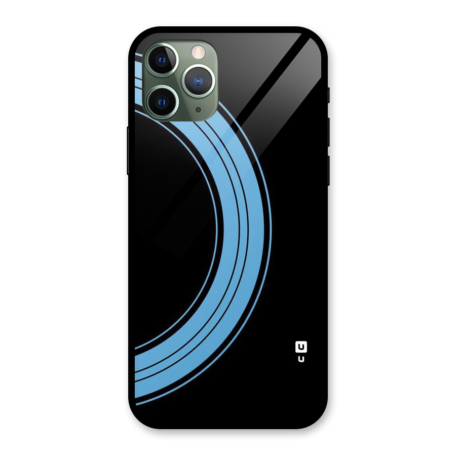 Half Circles Glass Back Case for iPhone 11 Pro