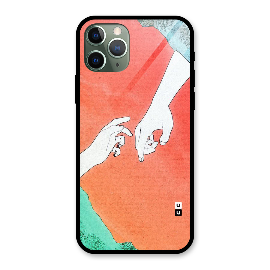 Hand Paint Drawing Glass Back Case for iPhone 11 Pro