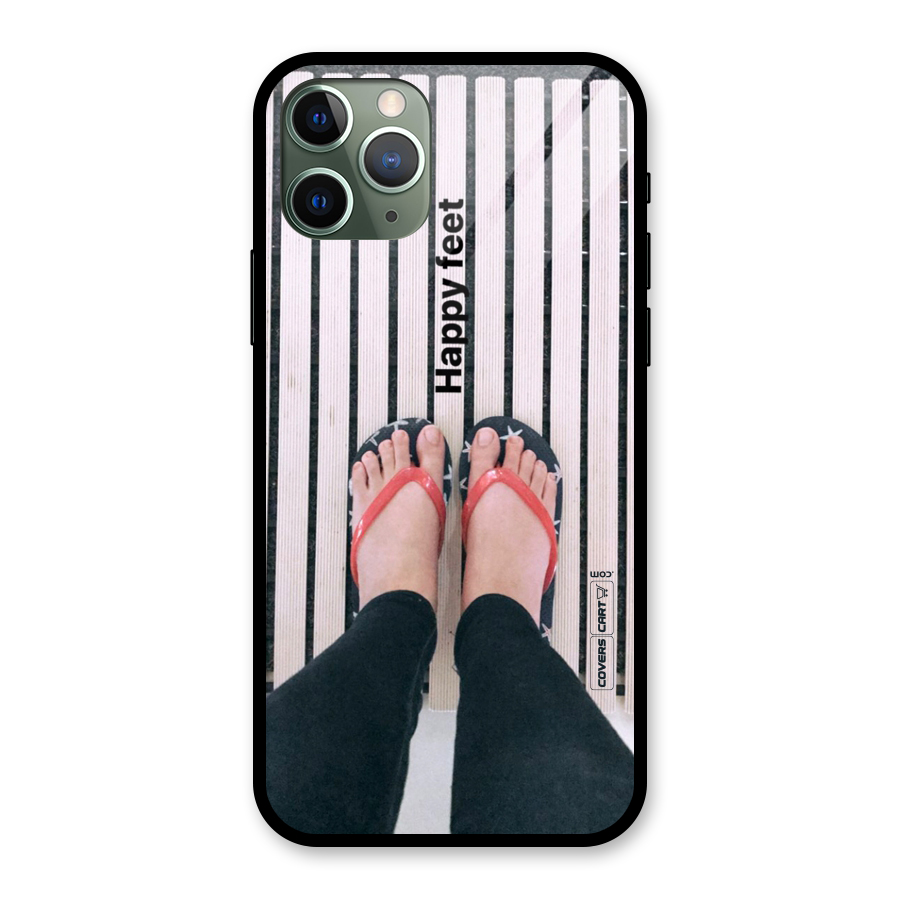Happy Feet Glass Back Case for iPhone 11 Pro