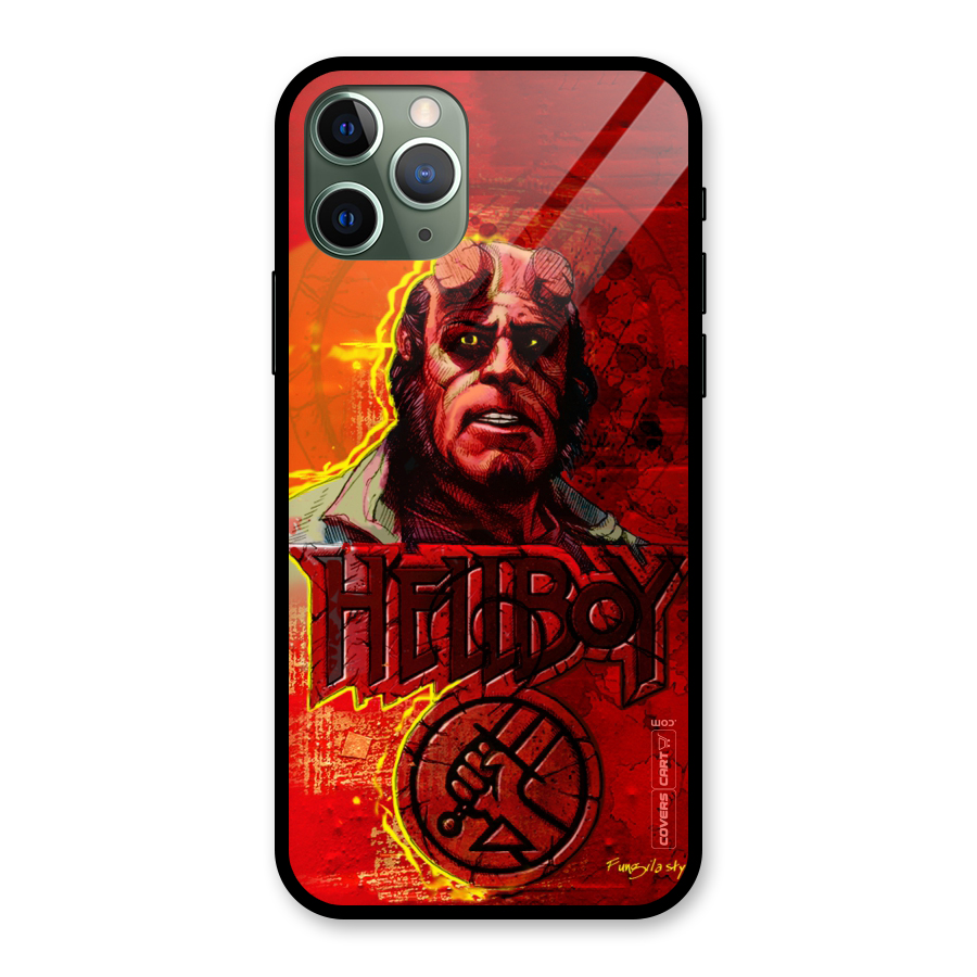 Hellboy Artwork Glass Back Case for iPhone 11 Pro
