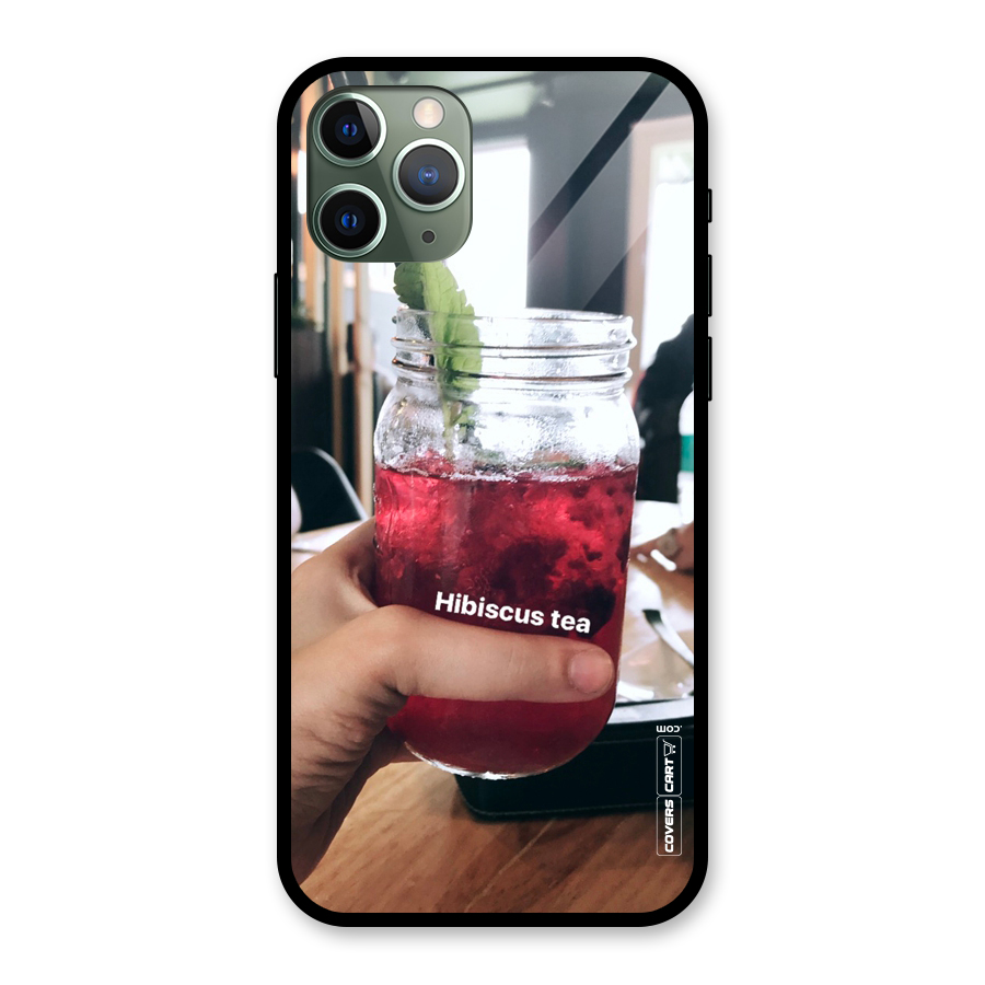 Hibiscus Tea Glass Back Case for iPhone 11 Pro