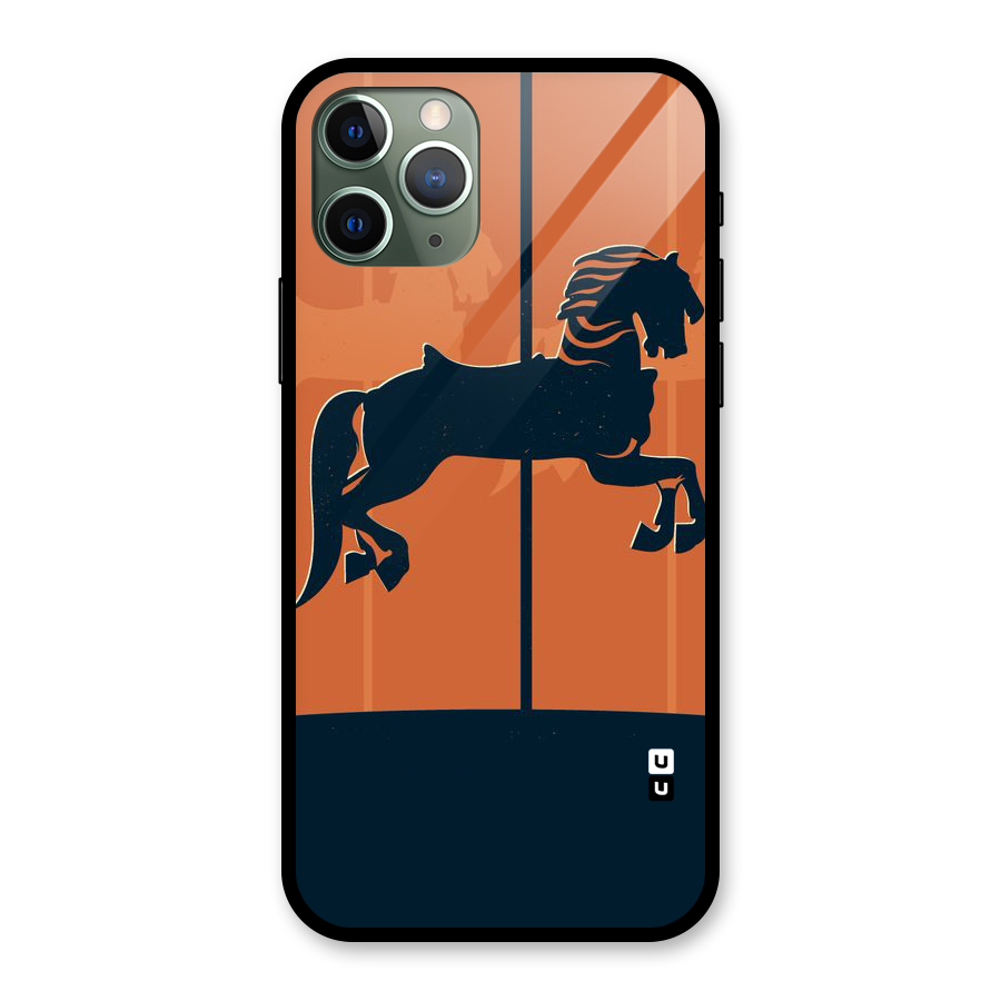 Horse Glass Back Case for iPhone 11 Pro