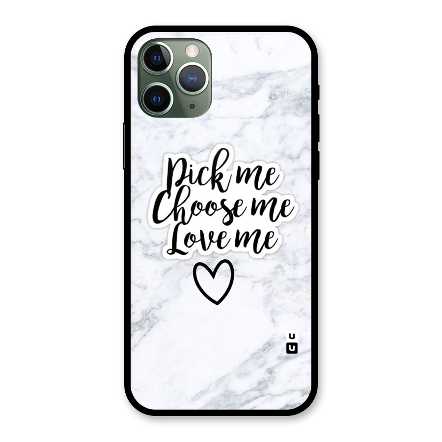 Just Me Glass Back Case for iPhone 11 Pro