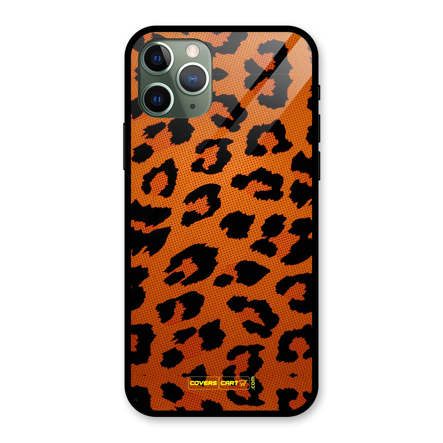 Leopard Glass Back Case for iPhone 11 Pro