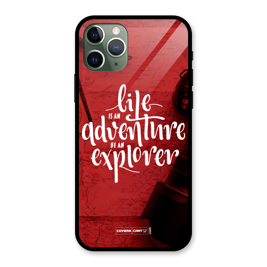 Life Adventure Explorer Glass Back Case for iPhone 11 Pro