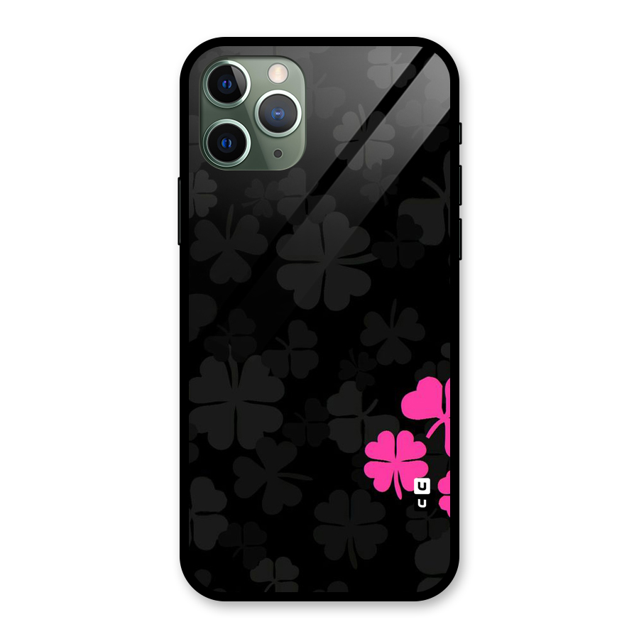 Little Pink Flower Glass Back Case for iPhone 11 Pro
