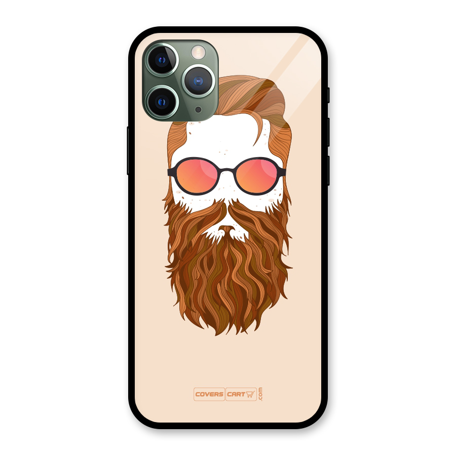 Man in Beard Glass Back Case for iPhone 11 Pro