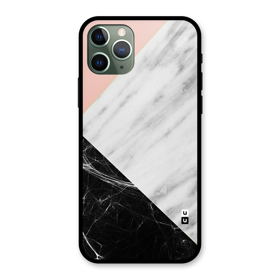 Marble Cuts Glass Back Case for iPhone 11 Pro