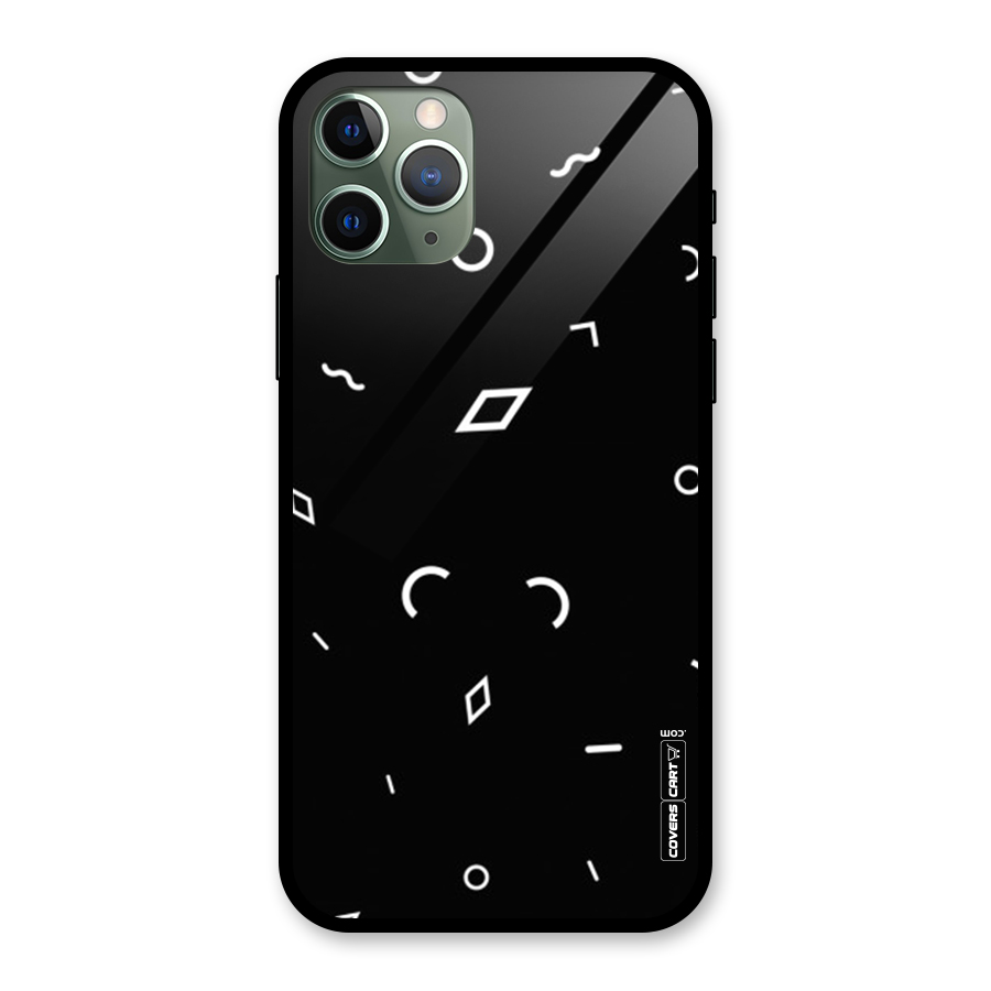 Minimal Shapes Glass Back Case for iPhone 11 Pro