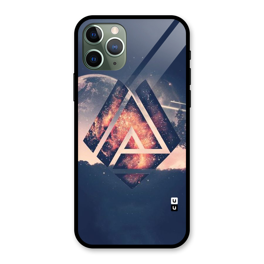 Moon Abstract Glass Back Case for iPhone 11 Pro