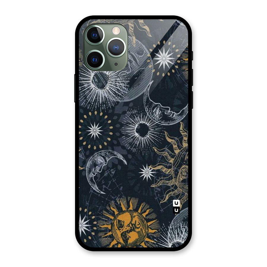Moon And Sun Glass Back Case for iPhone 11 Pro