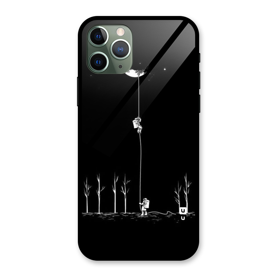 Moon Man Glass Back Case for iPhone 11 Pro