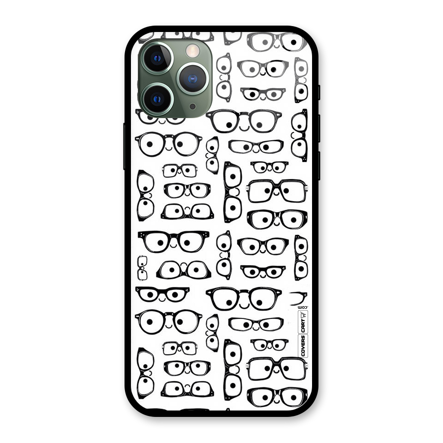 Nerdy Specs Glass Back Case for iPhone 11 Pro