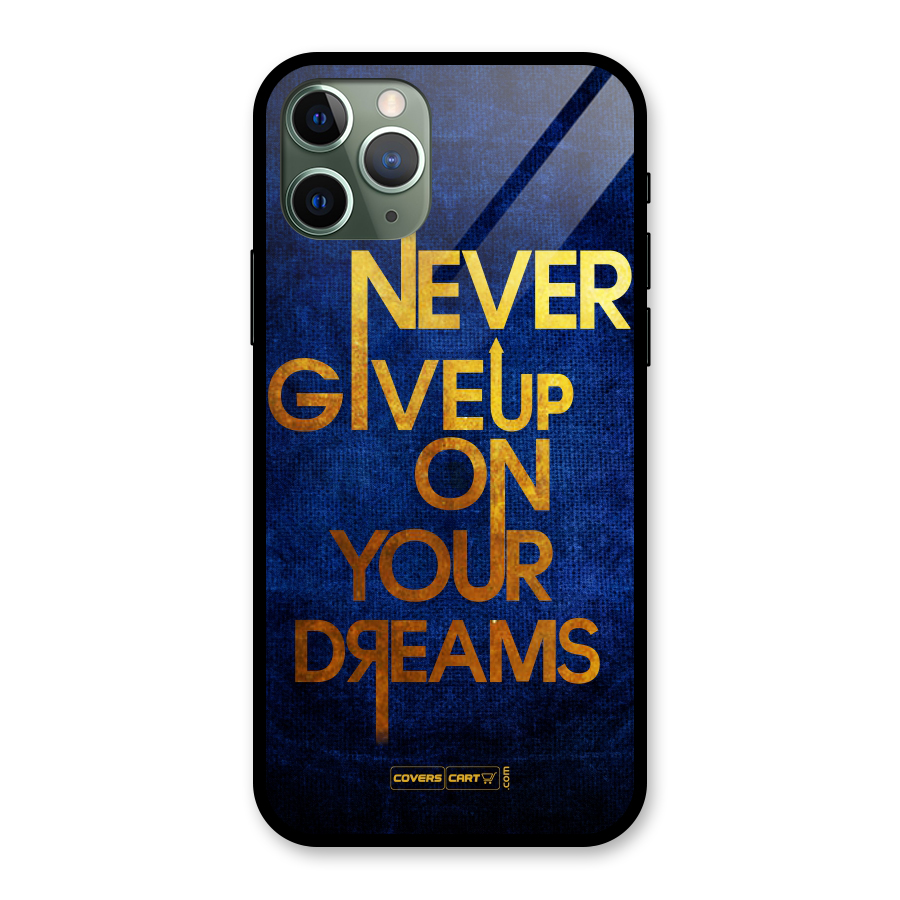 Never Give Up Glass Back Case for iPhone 11 Pro