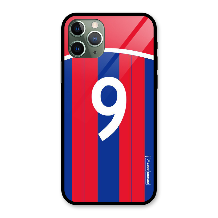 Number 9 Jersey Glass Back Case for iPhone 11 Pro
