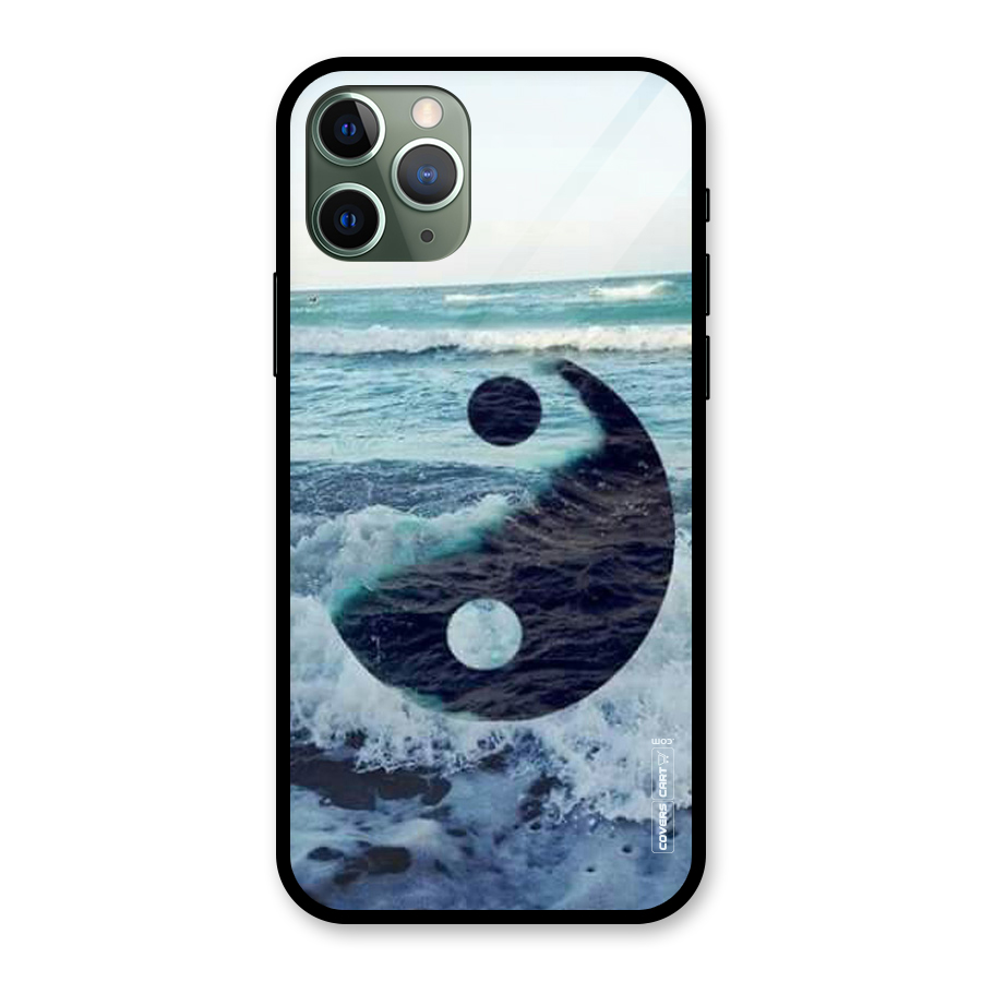 Oceanic Peace Design Glass Back Case for iPhone 11 Pro