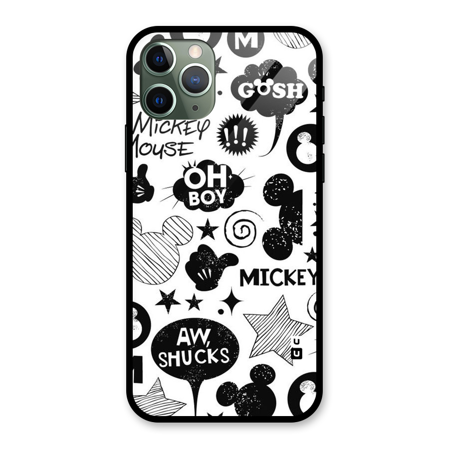 Oh Boy Design Glass Back Case for iPhone 11 Pro