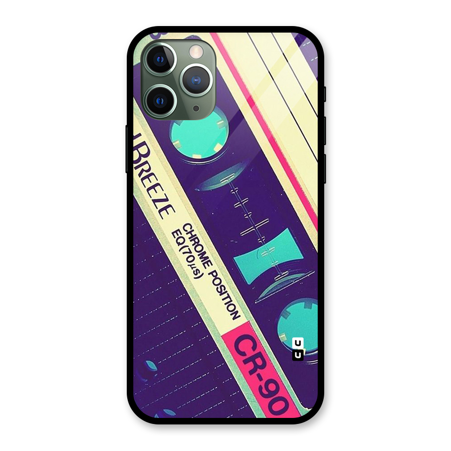 Old Casette Shade Glass Back Case for iPhone 11 Pro