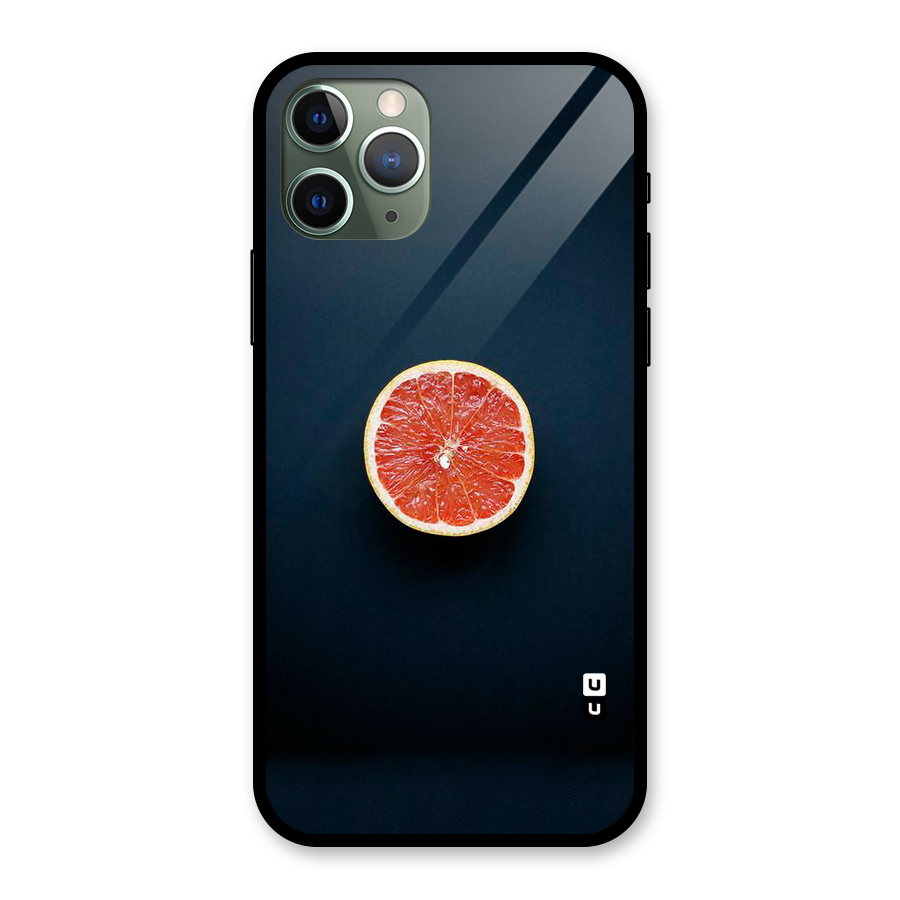 Orange Design Glass Back Case for iPhone 11 Pro