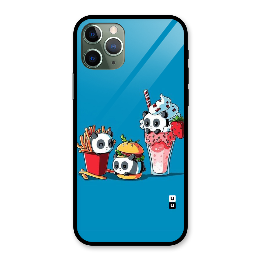 Panda Lazy Glass Back Case for iPhone 11 Pro