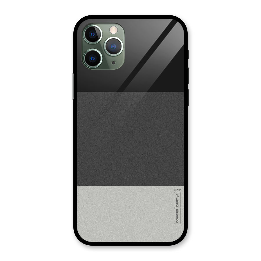 Pastel Black and Grey Glass Back Case for iPhone 11 Pro