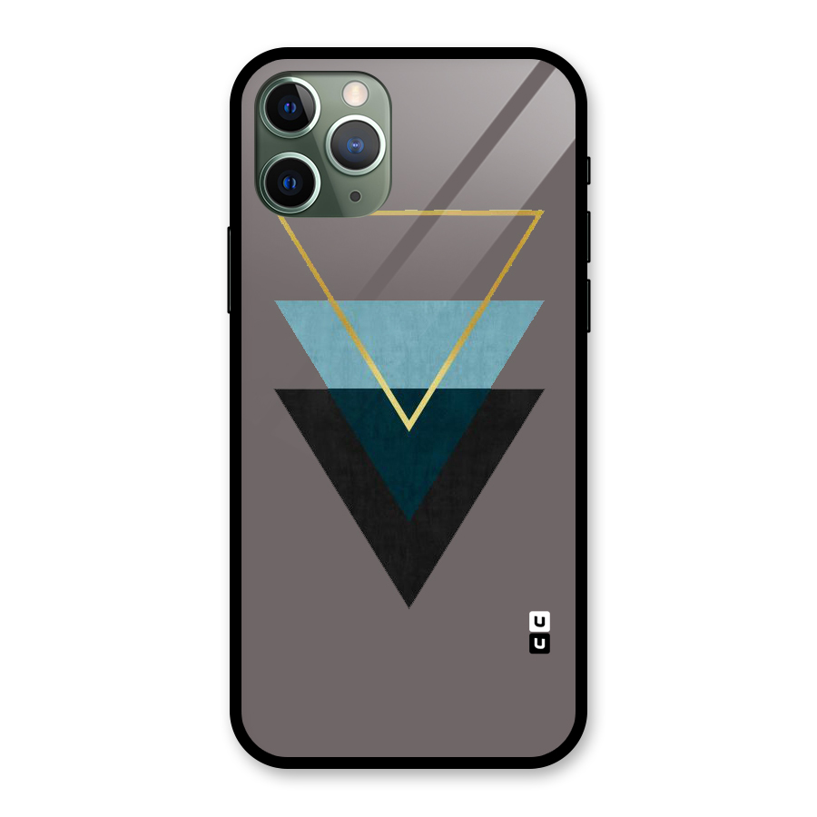 Pastel Triangle Glass Back Case for iPhone 11 Pro