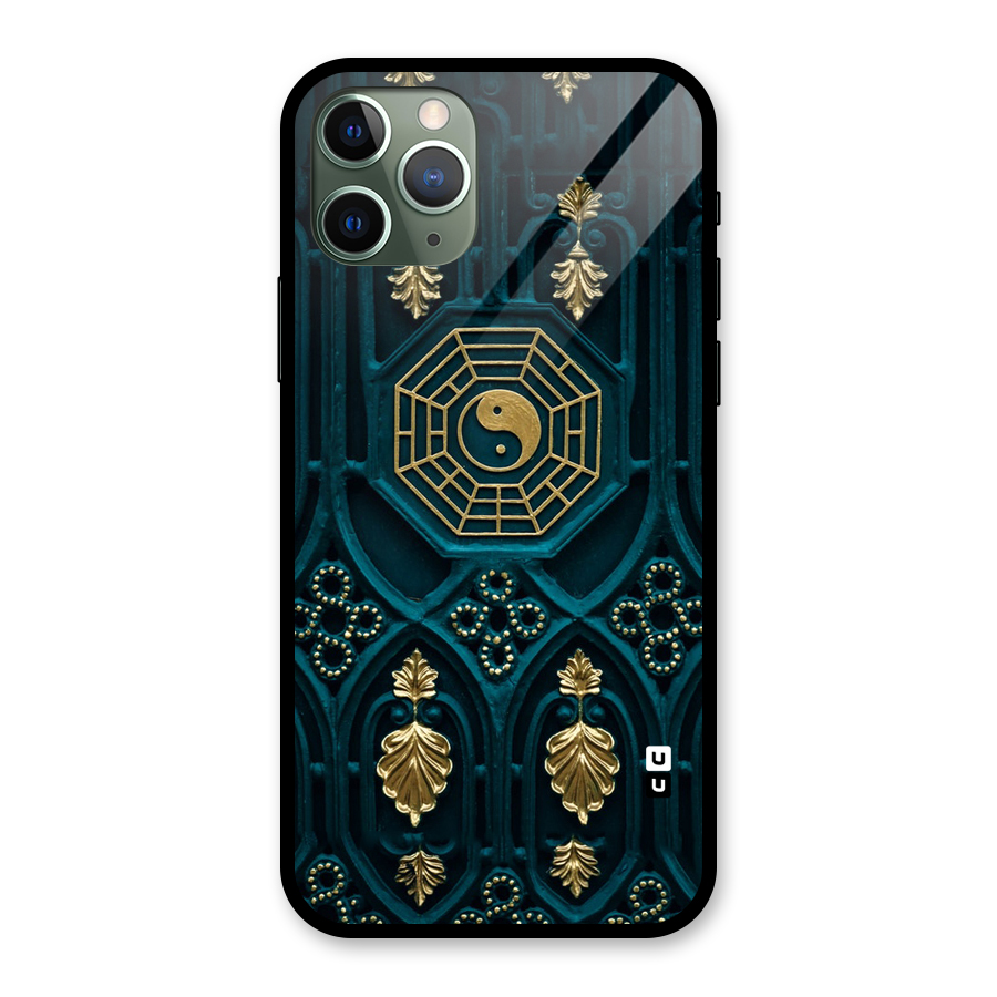 Peace Web Design Glass Back Case for iPhone 11 Pro