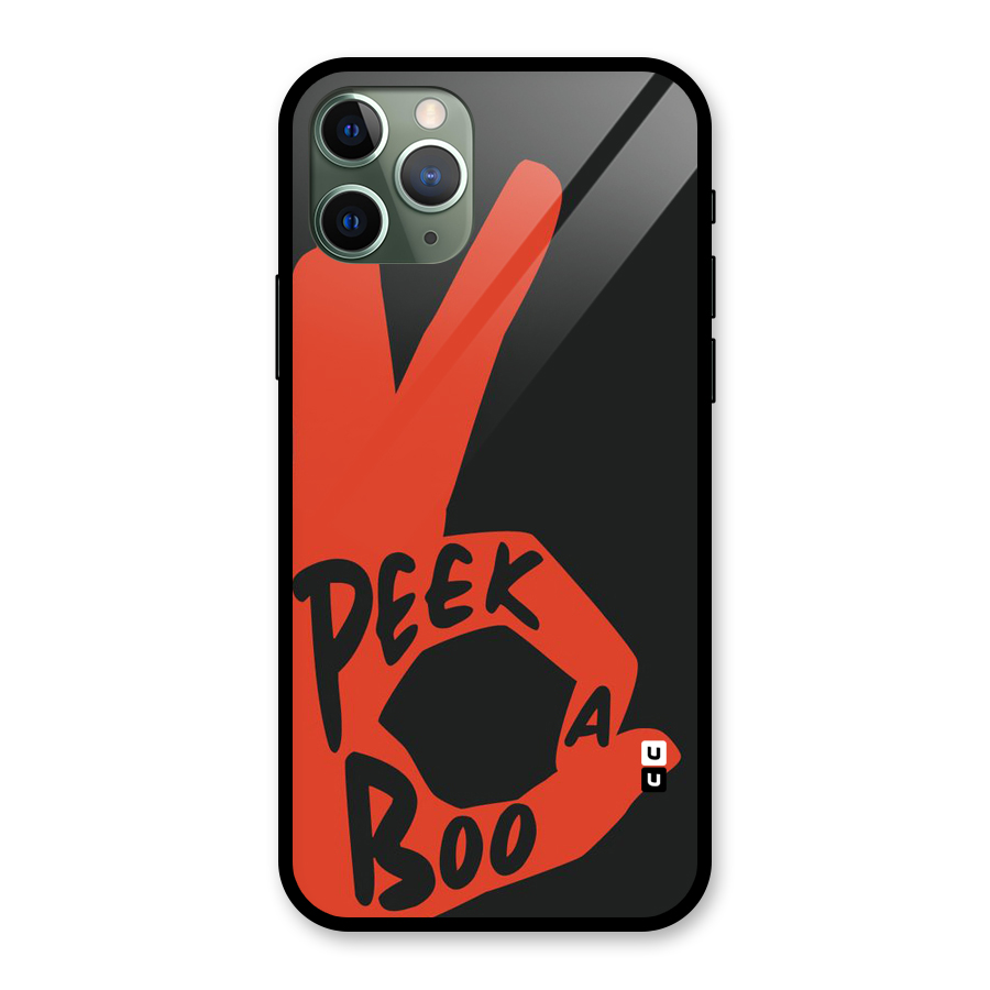 Peek-a-boo Glass Back Case for iPhone 11 Pro