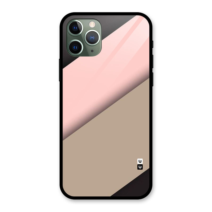 Pink Diagonal Glass Back Case for iPhone 11 Pro