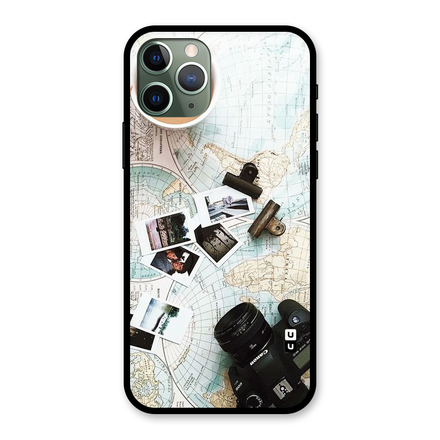 Post Stamps Travel Glass Back Case for iPhone 11 Pro