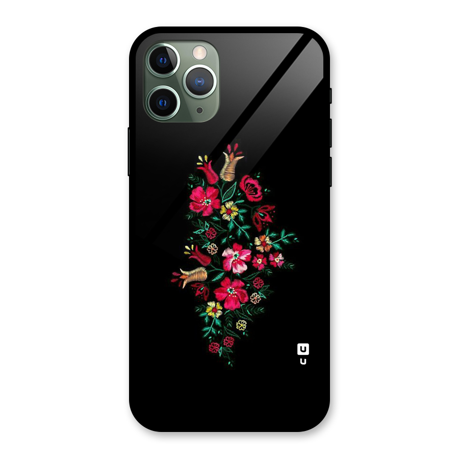 Pretty Allure Flower Glass Back Case for iPhone 11 Pro