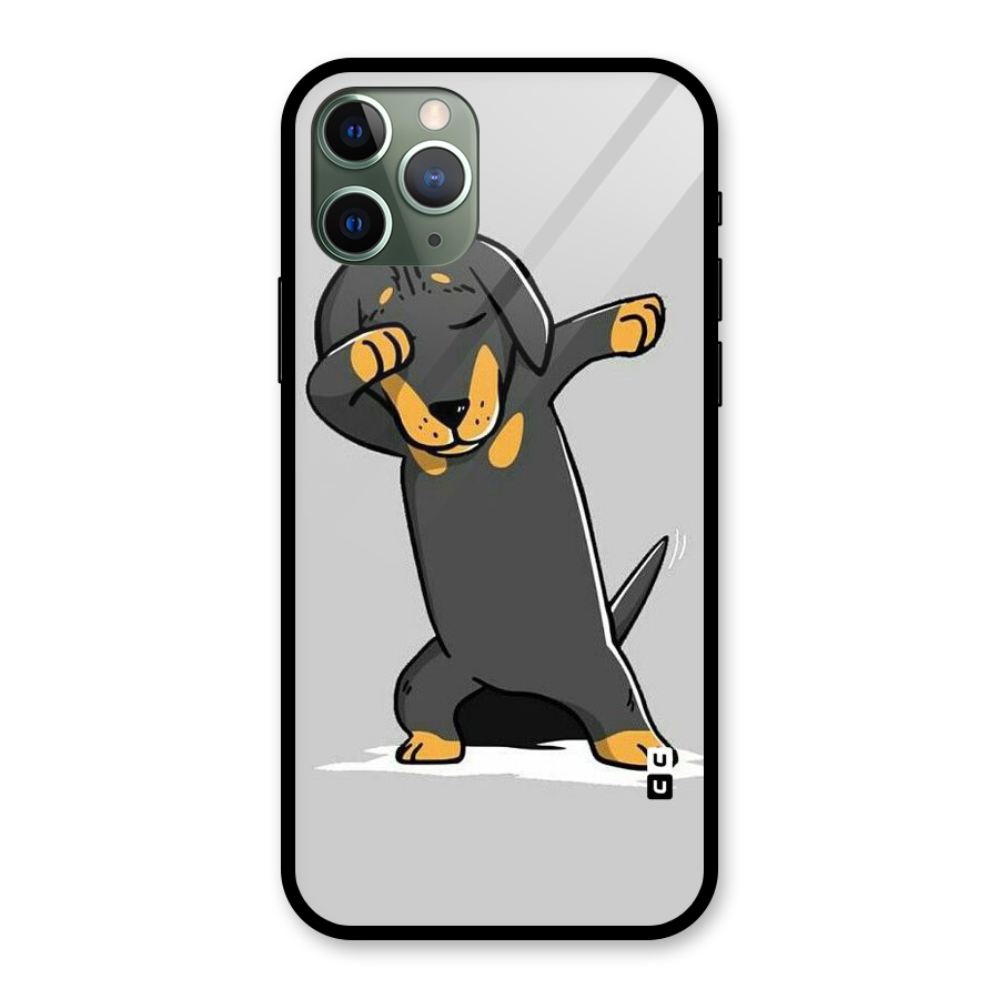 Puppy Dab Glass Back Case for iPhone 11 Pro