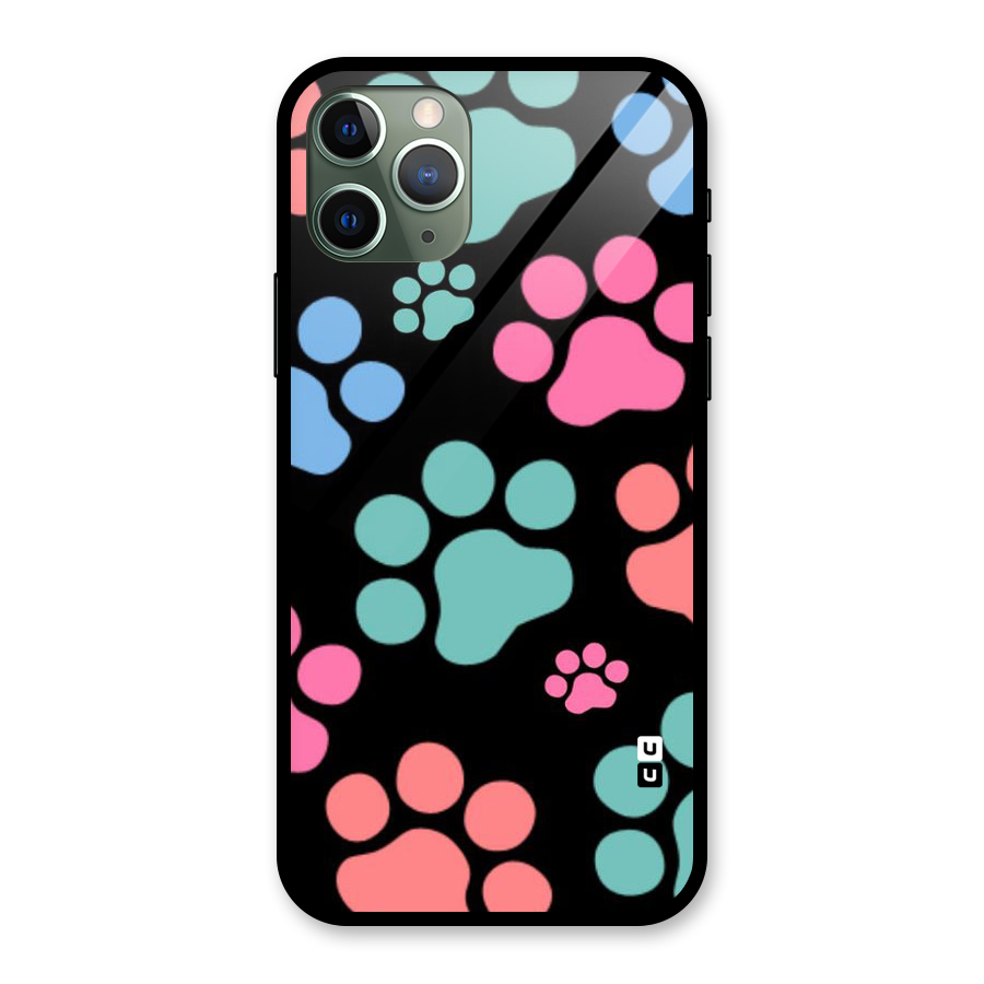 Puppy Paws Glass Back Case for iPhone 11 Pro