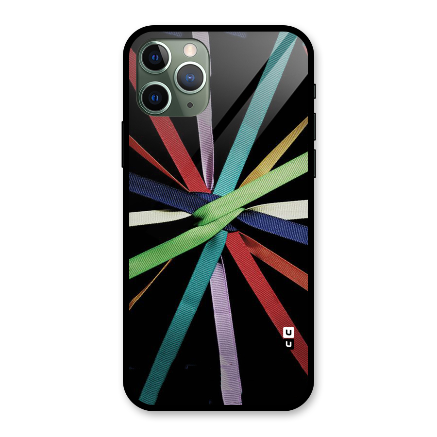 Ribbon Design Glass Back Case for iPhone 11 Pro