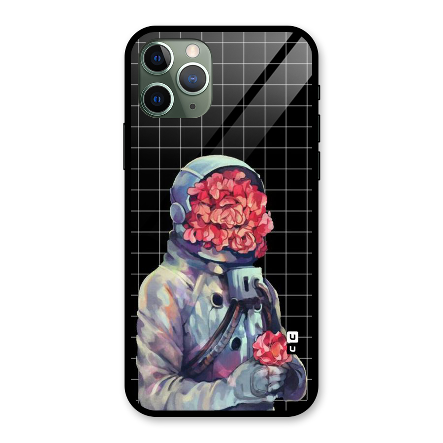 Robot Rose Glass Back Case for iPhone 11 Pro
