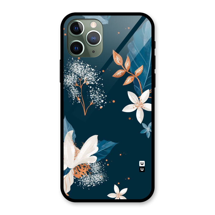 Royal Floral Glass Back Case for iPhone 11 Pro