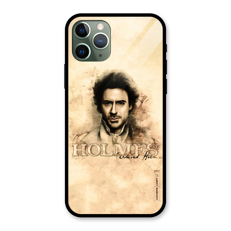 Sherlock Holmes Fan Art Glass Back Case for iPhone 11 Pro